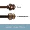 Kenney Mfg Kenney Glendale 5/8" Standard Decorative Window Curtain Rod, 28-48", Cocoa KN71621V1 - alternate 6